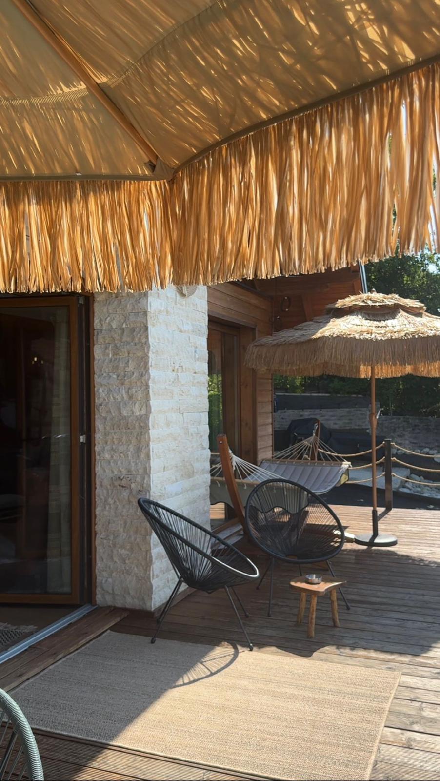 Terrace lounge seating at Villa Lavanda